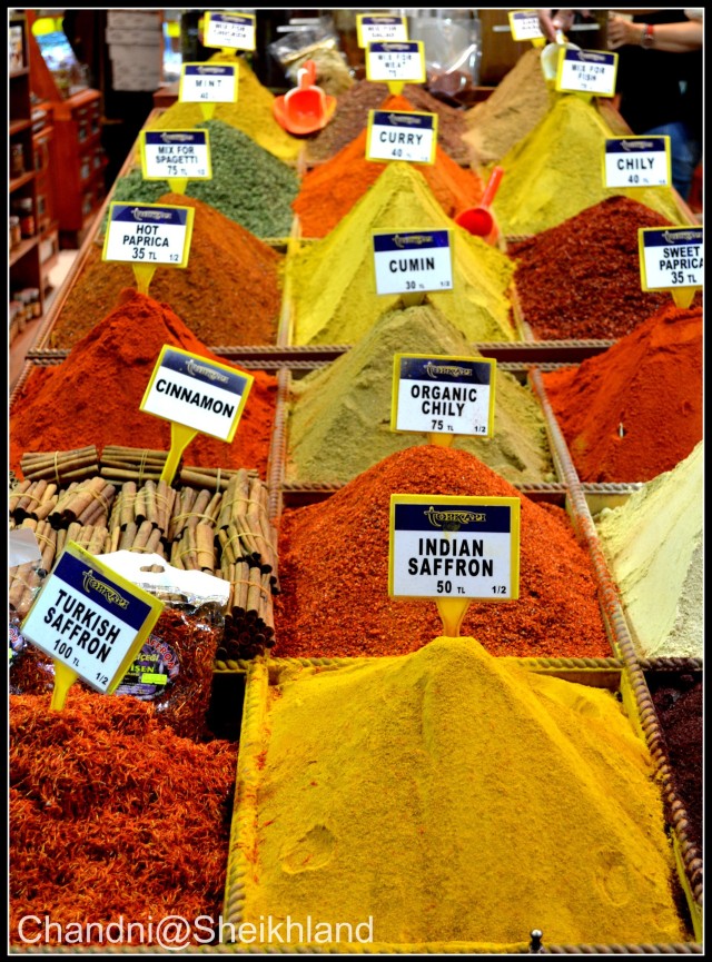 The various spices